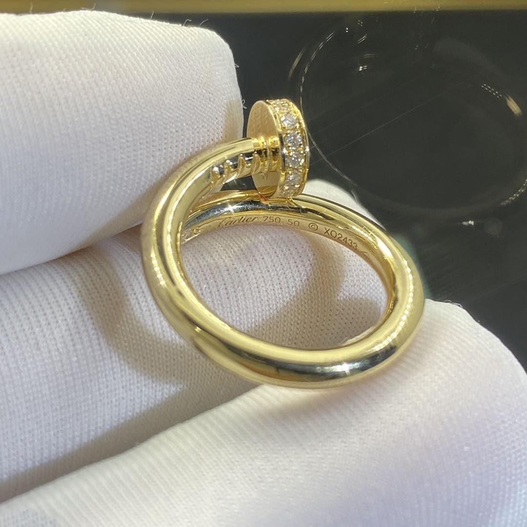 Кольцо Cartier Juste Un Clou, золото, 0,04ct 2