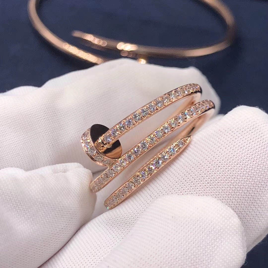 Кольцо Cartier Juste un Clou розовое золото, бриллианты 3