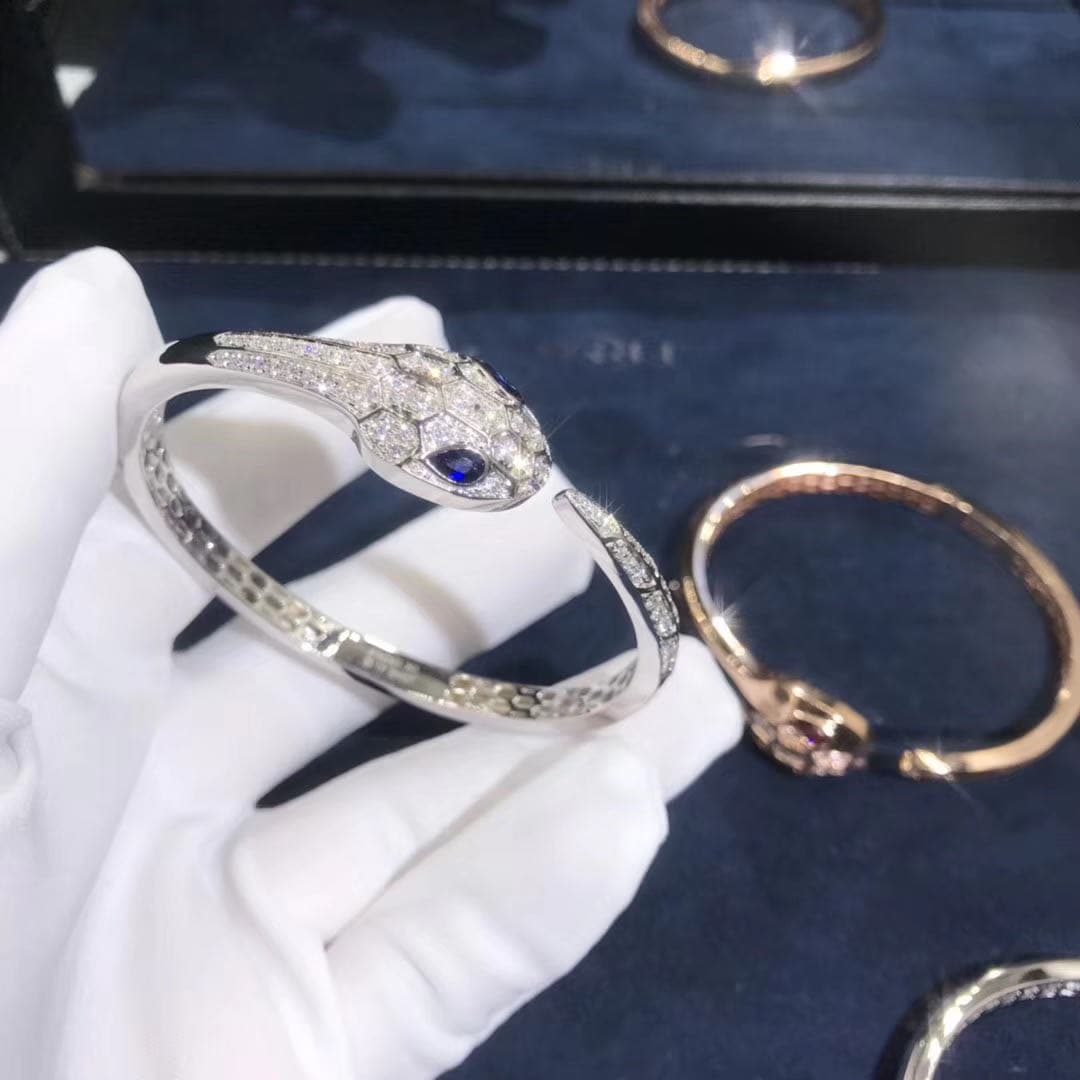 Браслет Bulgari Serpenti розовое золото, рубеллит, бриллианты 6
