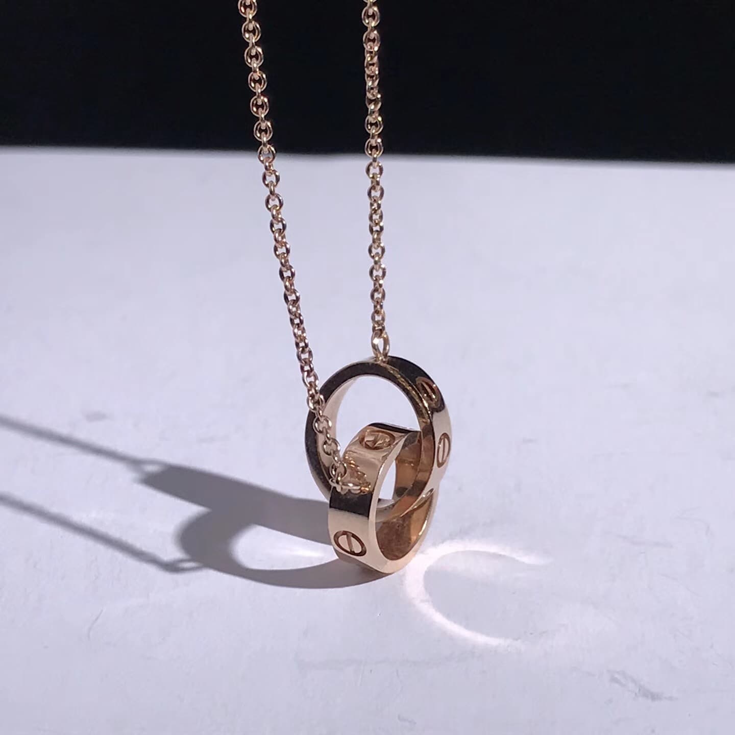 Подвеска Cartier Love розовое золото 2