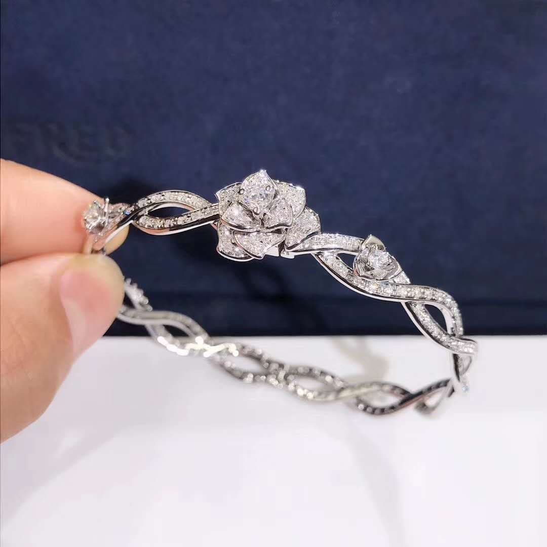 Браслет Piaget Rose белое золото, бриллианты
