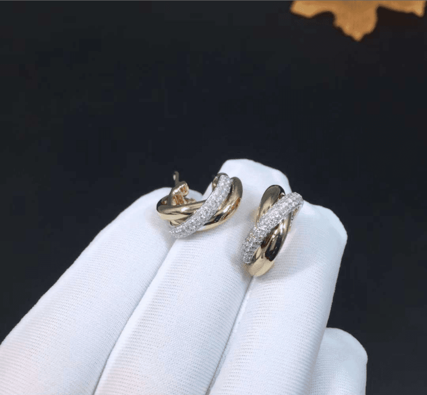 Серьги Cartier Trinity 0.8ct 2