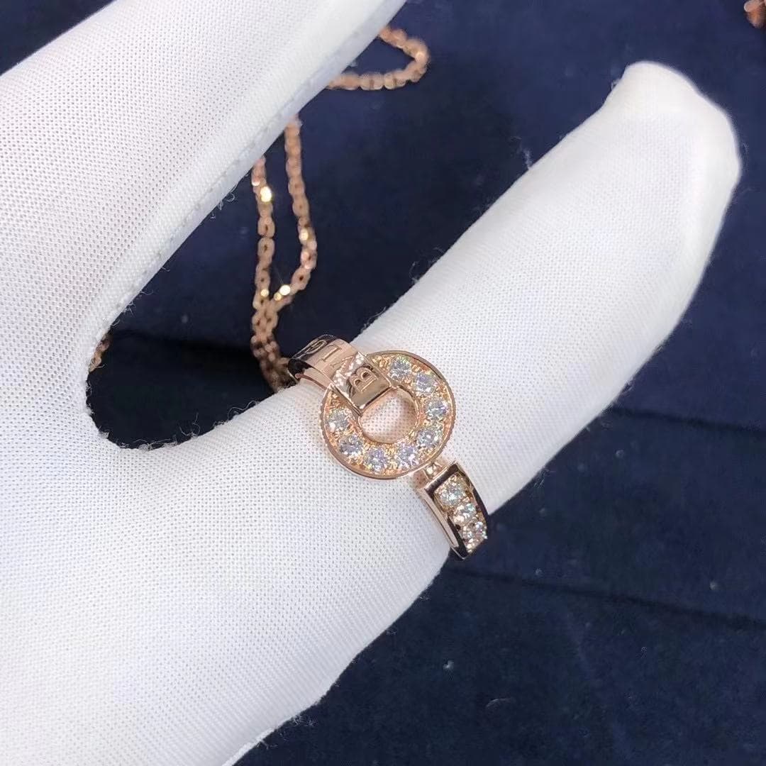 Кольцо Bulgari BVLGARI бриллианты, розовое золото 2