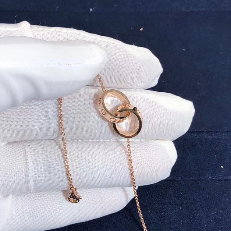 Браслет-цепочка Cartier Love розовое золото 5