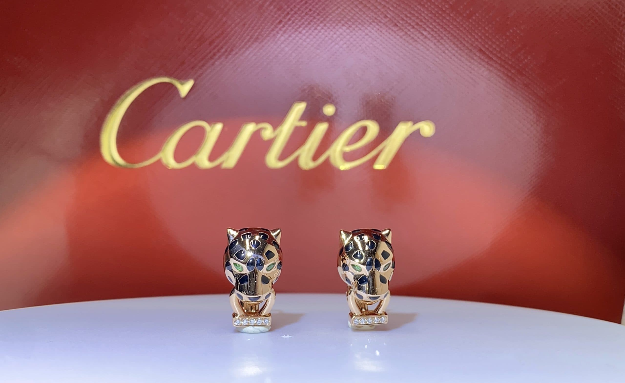 Серьги Panthère de Cartier 0,01ct 4