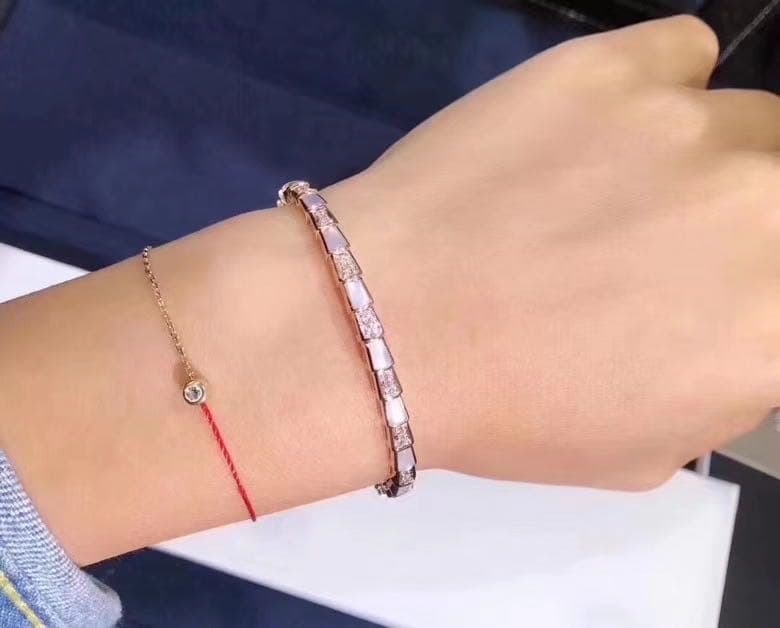 Браслет Bulgari Serpenti розовое золото, бриллианты, перламутр 6