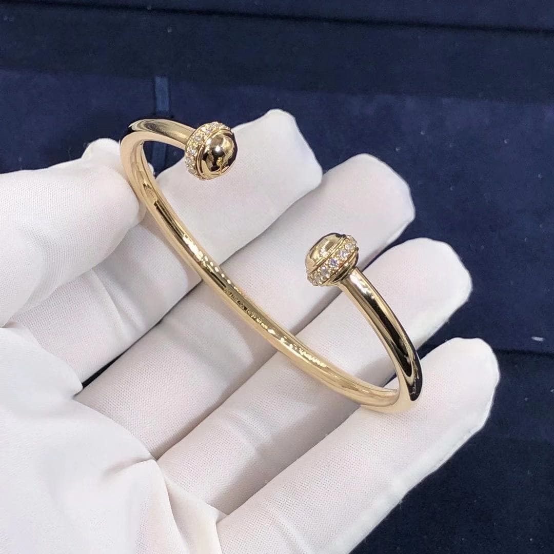 Браслет Piaget Possession Open Bangle широкий желтое золото, бриллианты 7