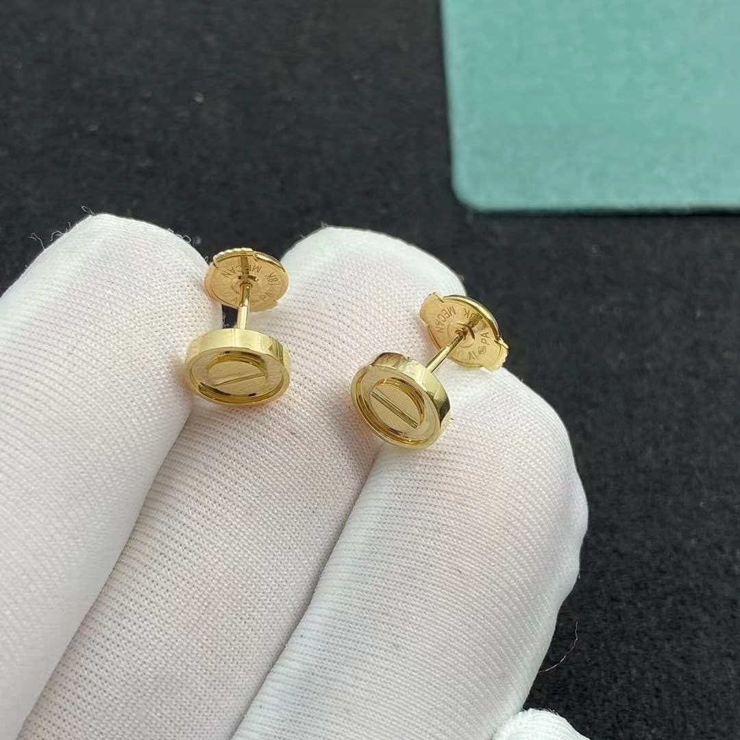 Золотые Серьги Cartier 3