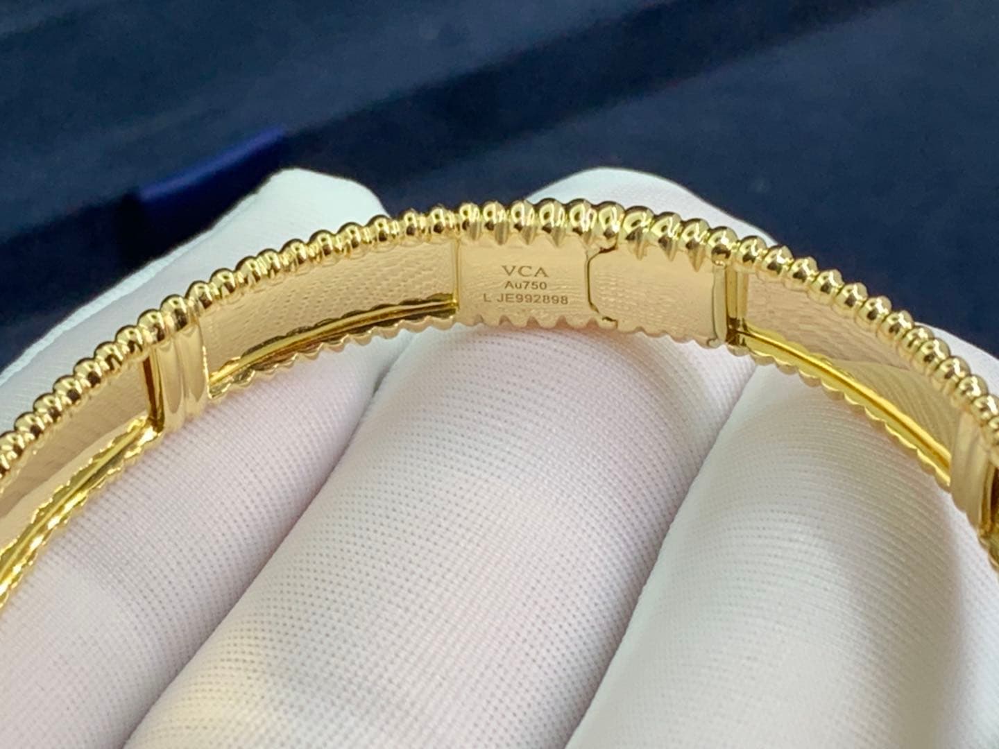 Браслет Van Cleef & Arpels Perlée желтое золото 9