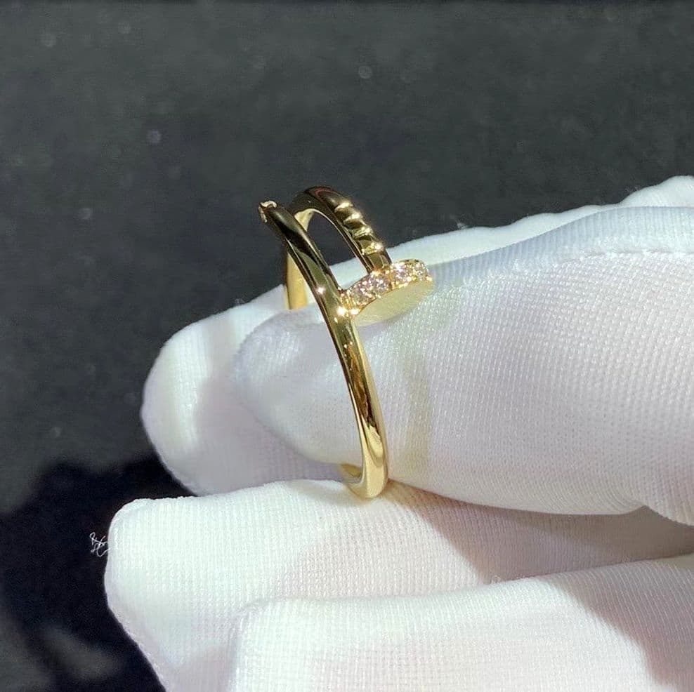 Золотое кольцо Cartier, бриллианты 0,13 ct 2