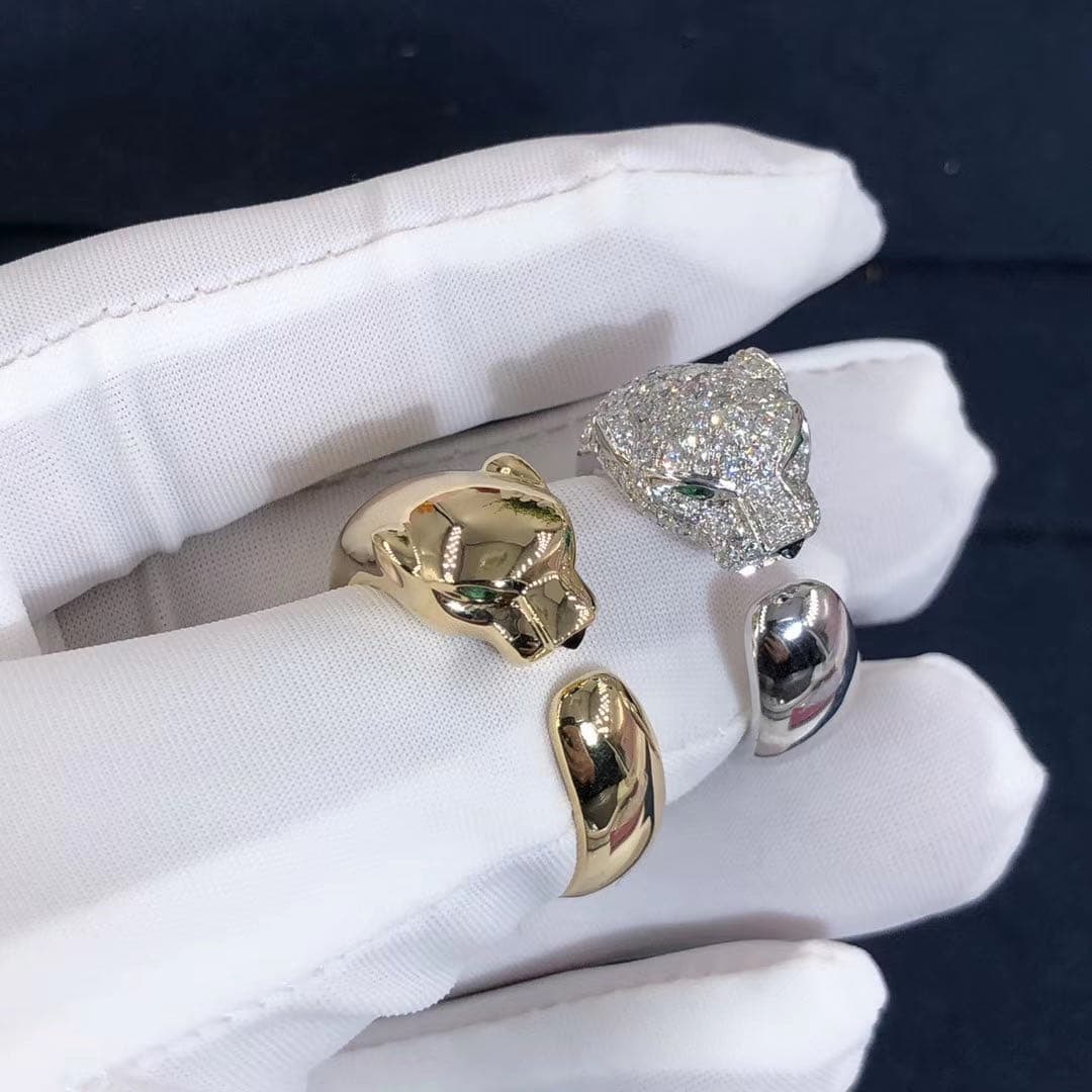 Кольцо Panthere de Cartier 137 бриллиантов, белое золото 7