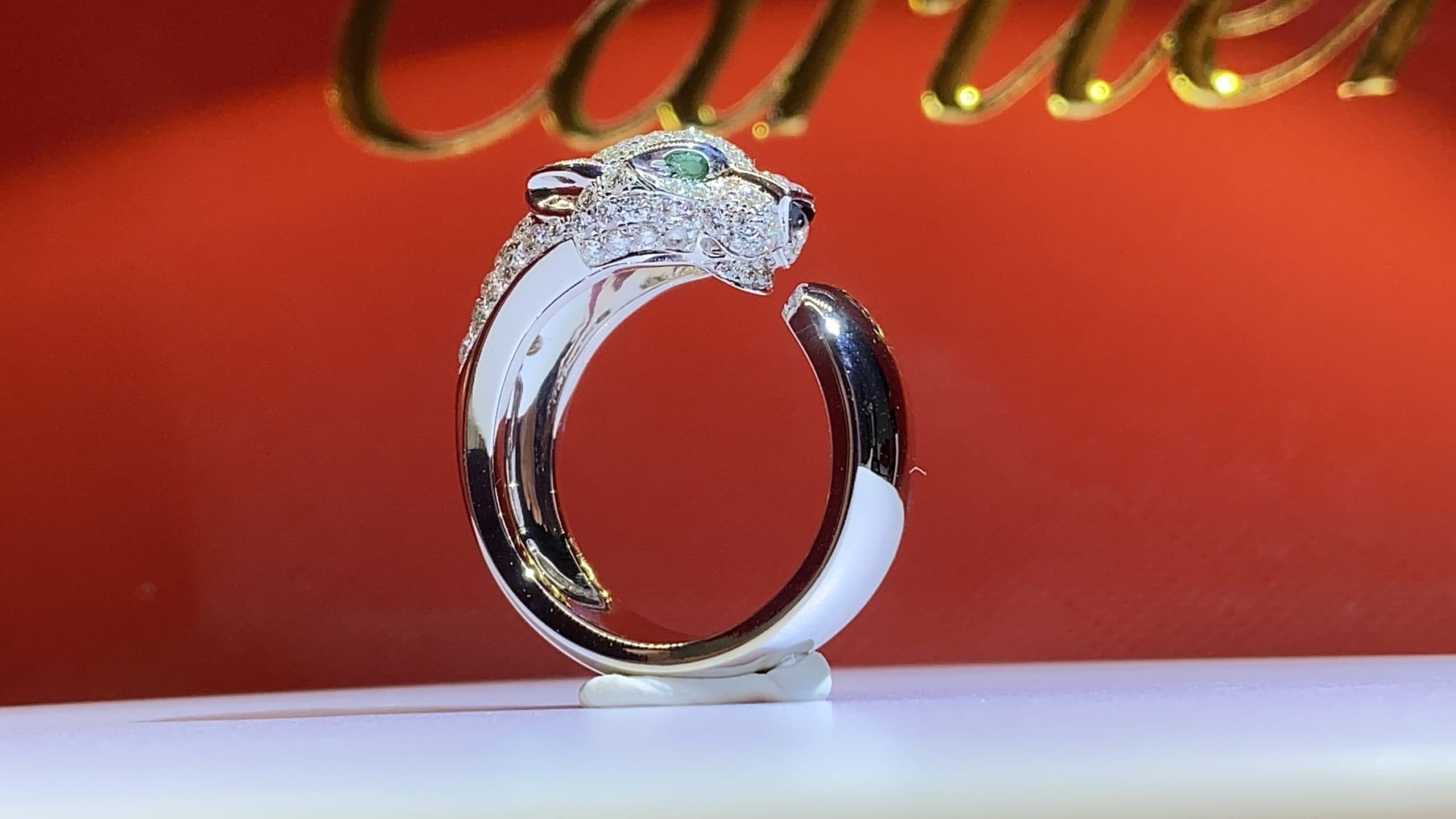 Кольцо Panthère de Cartier из белого золота, 1,06ct 4