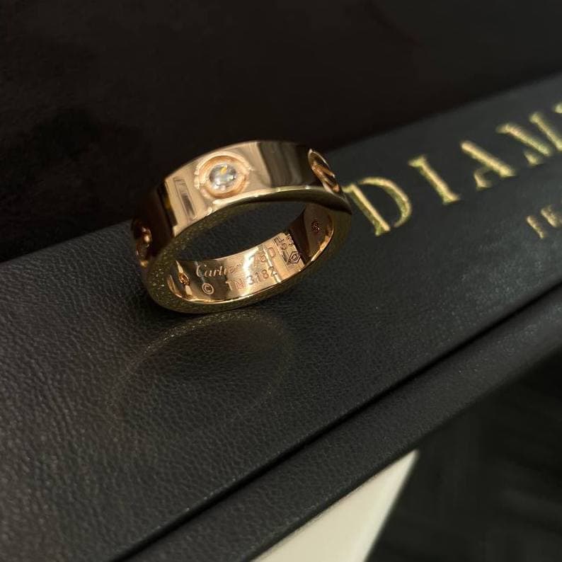 Кольцо Cartier с бриллиантами 0,11ct 7