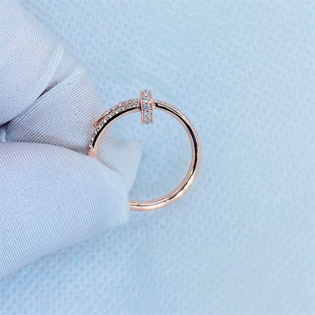 Кольцо Cartier Juste un Clou, розовое золото 0,37ct 2