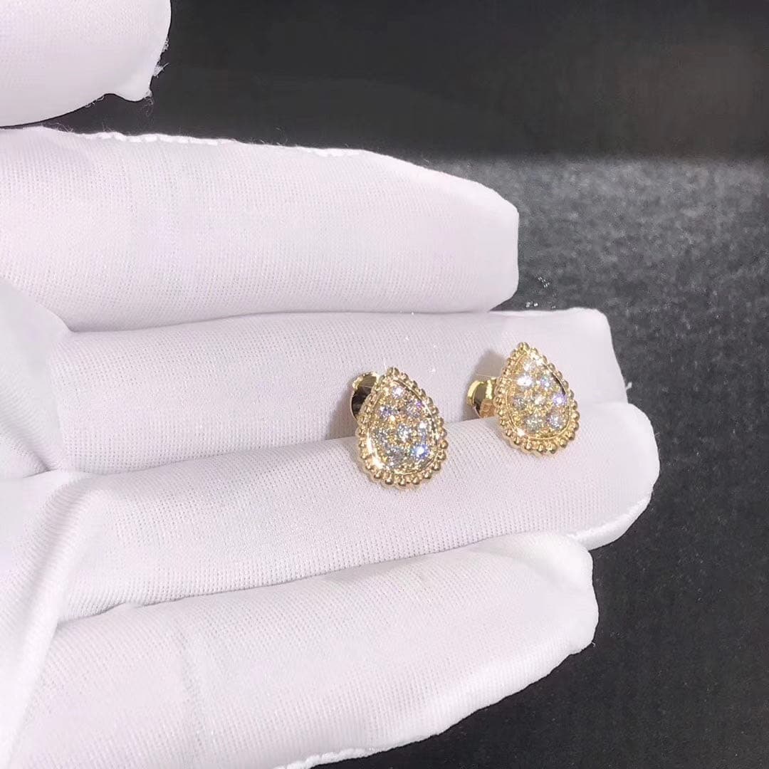 Серьги Boucheron Serpent Boheme бриллианты, желтое золото 4