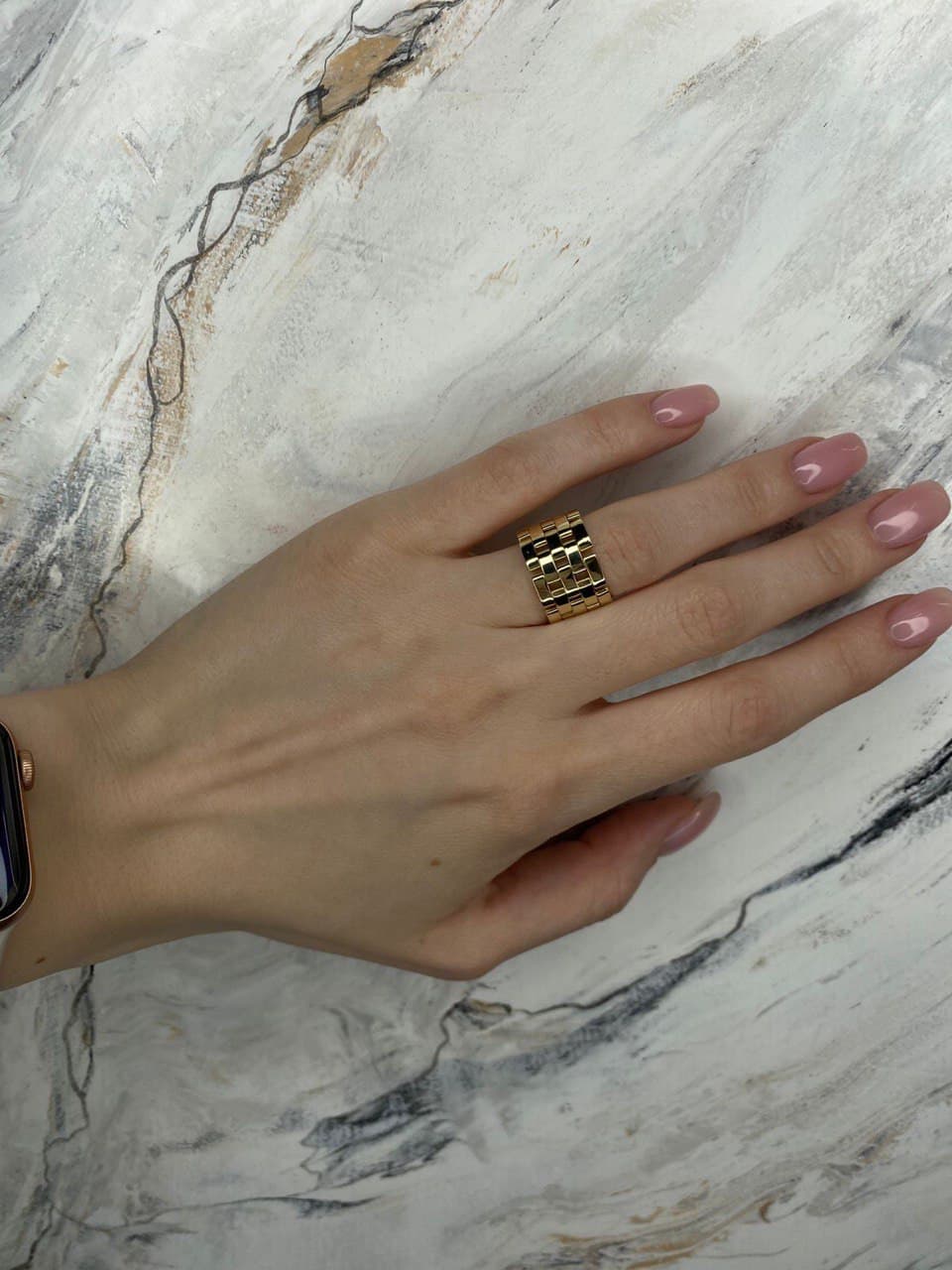 Кольцо Cartier Mallion Panthere желтое золото 3