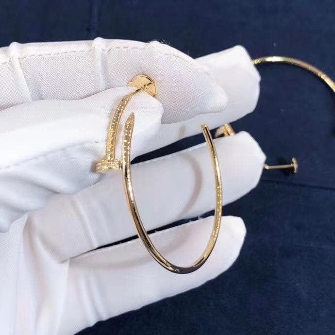 Серьги Cartier Juste un Clou желтое золото, бриллианты 2