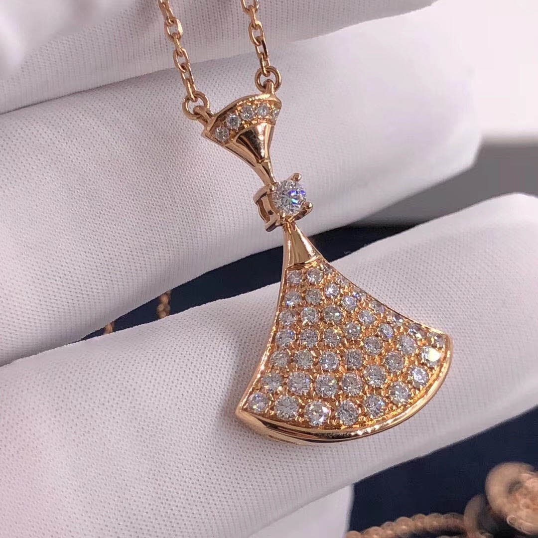 Колье Bulgari DIVAS’ DREAM бриллианты, желтое золото 8