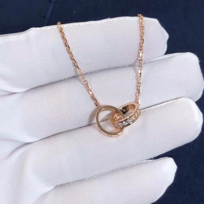 Подвеска Cartier Love бриллианты, желтое золото 4