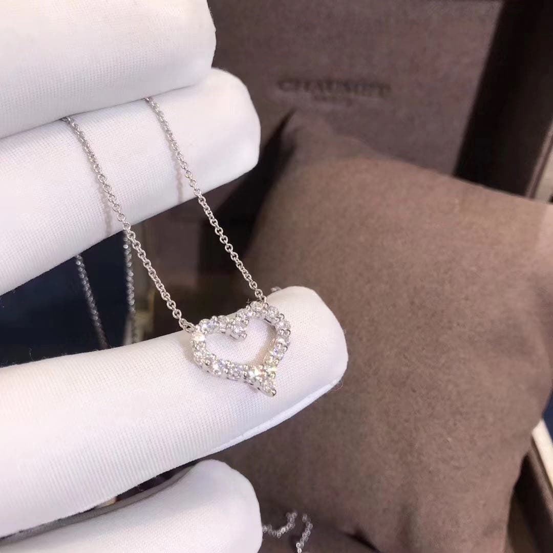 Подвеска-сердце Tiffany & Co. бриллианты, белое золото 3