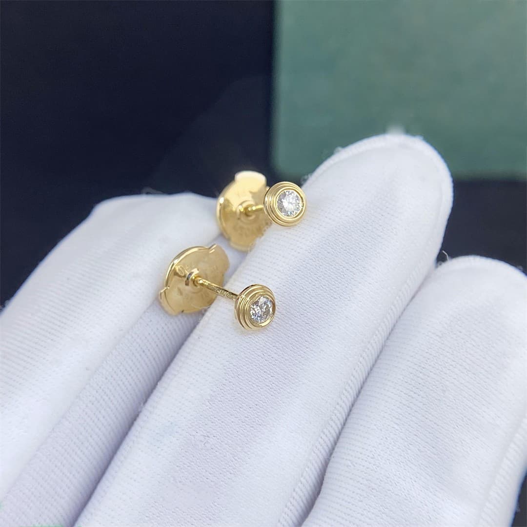 Серьги Cartier из желтого золота 0,08ct