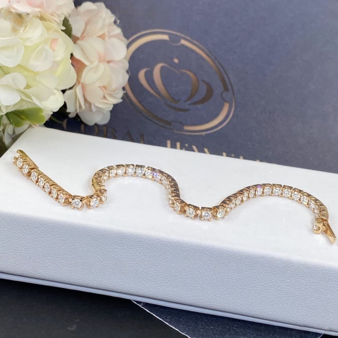 Браслет Cartier Essential Lines, розовое золото, 3,25ct 3