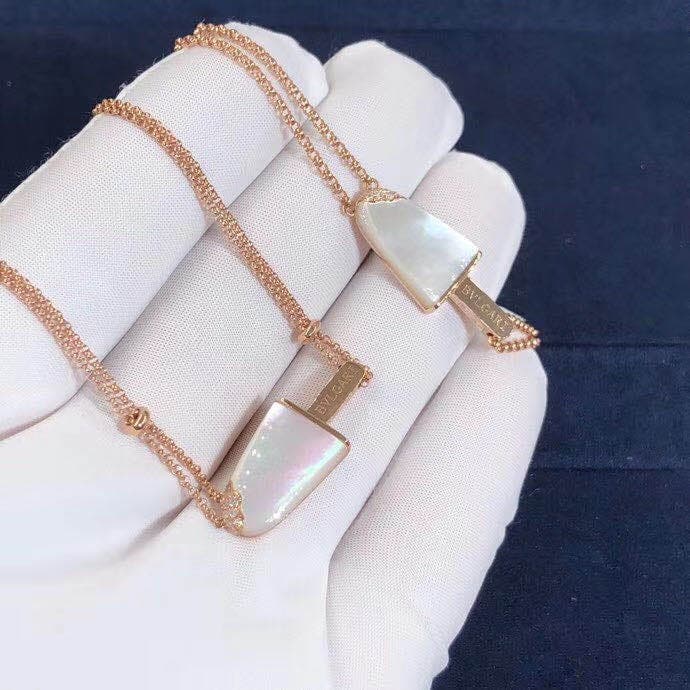 Подвеска-мороженое Bulgari BVLGARI Gelati перламутр, розовое золото 2