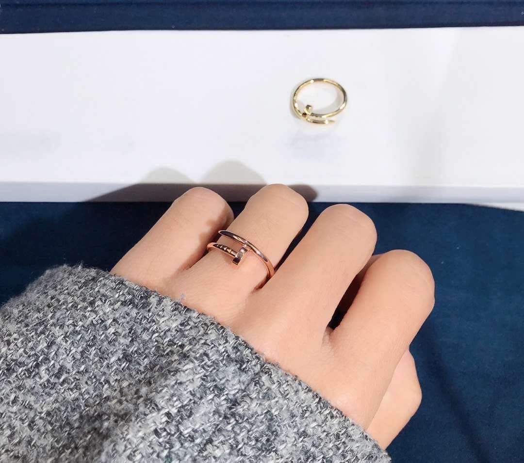 Кольца Cartier Juste Un Clou маленькая модель розовое, желтое золото 6