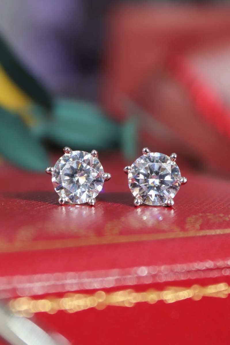 Серьги Tiffany из белого золота с бриллиантами