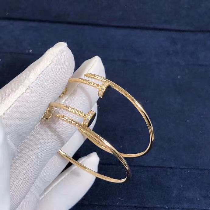 Серьги Cartier Juste un Clou желтое золото, бриллианты 4