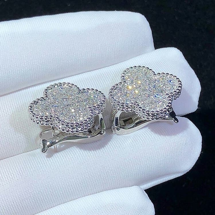 Серьги Van Cleef & Arpels, бриллианты 2,14 ct 1