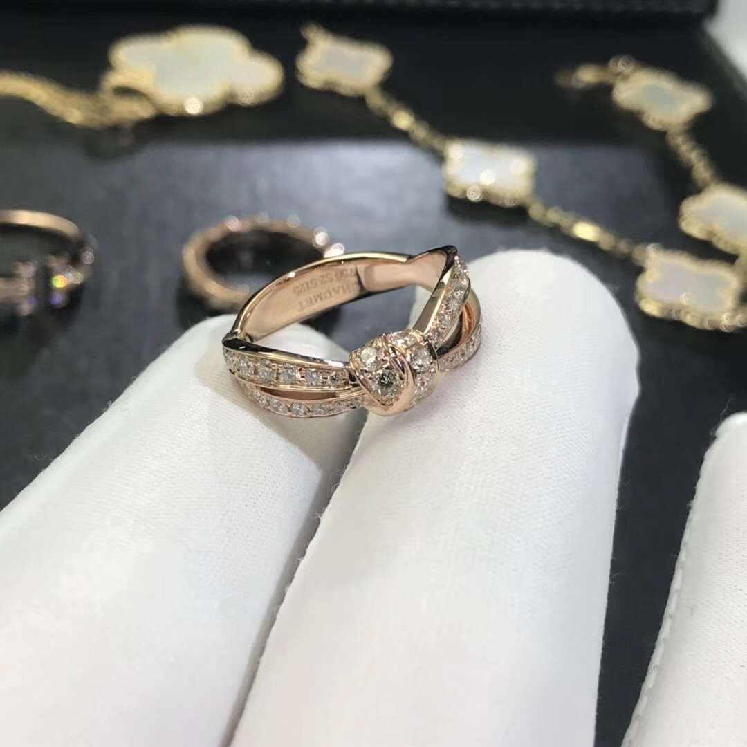 Кольцо Chaumet Liens Seduction розовое золото, бриллианты 3