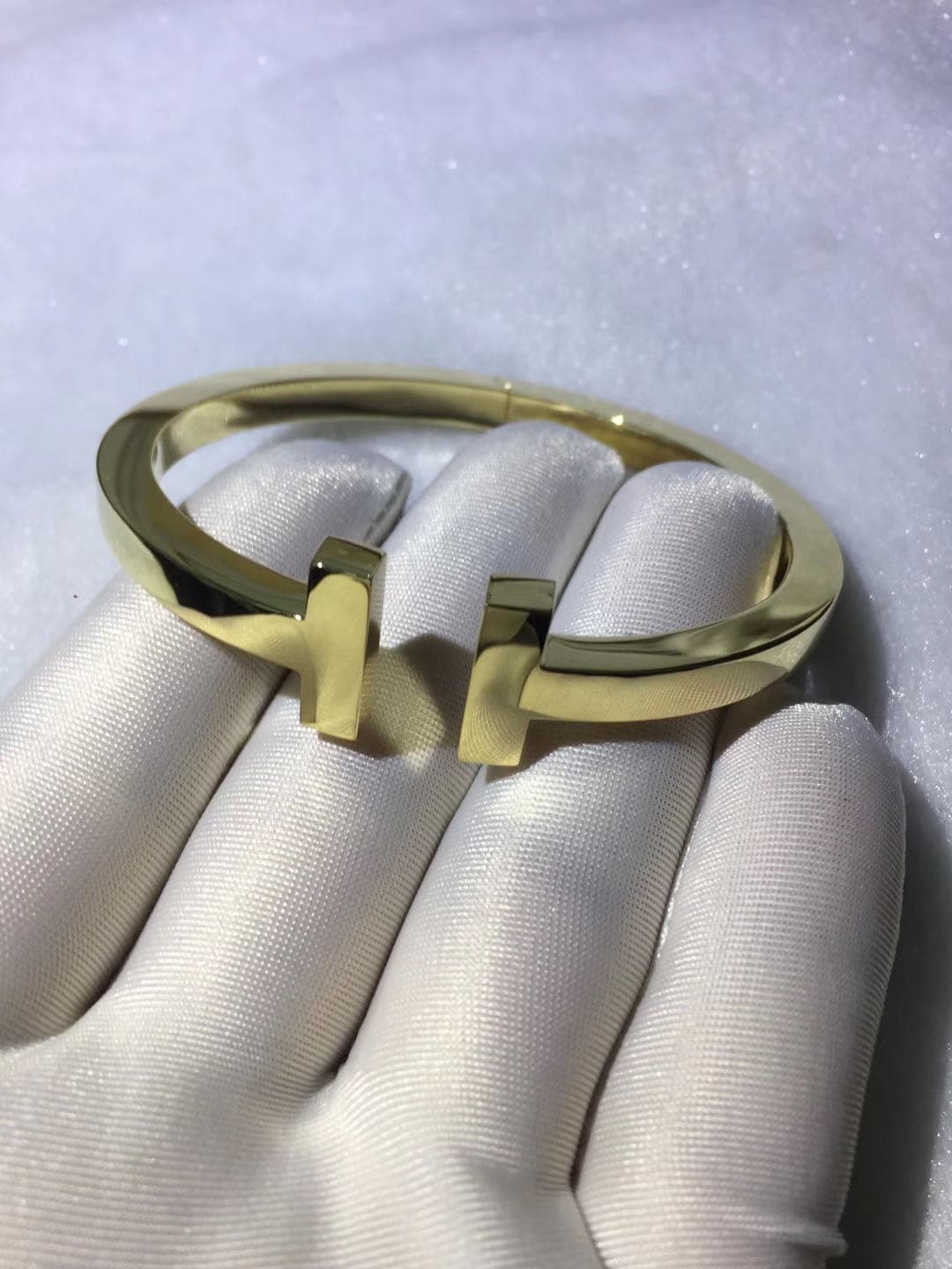 Браслет Tiffany T-Square розовое золото 9