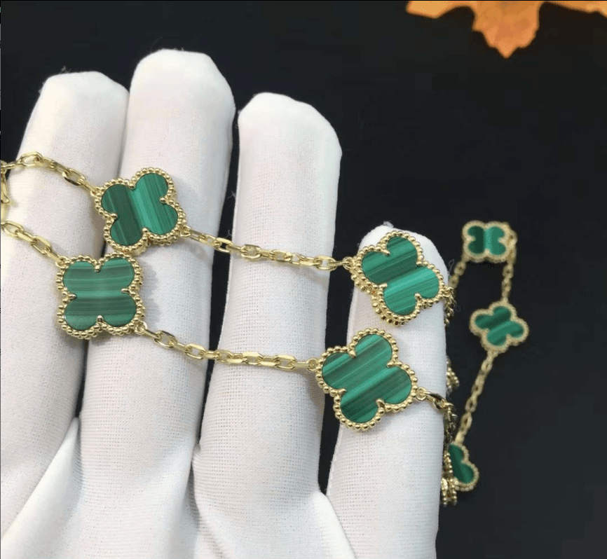 Колье Van Cleef & Arpels Butterfly, малахит
