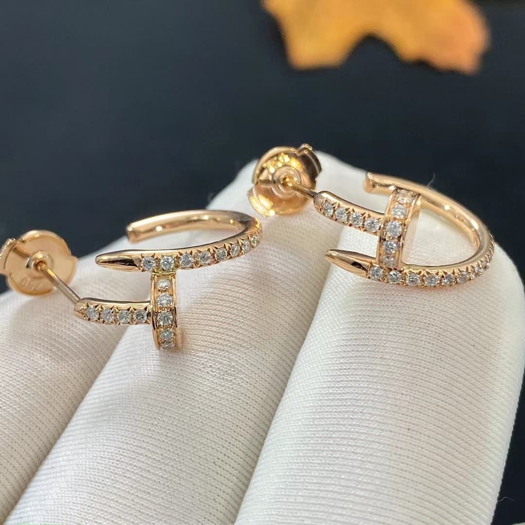 Серьги Cartier Juste un Clou из розового золота, 0,42ct 2