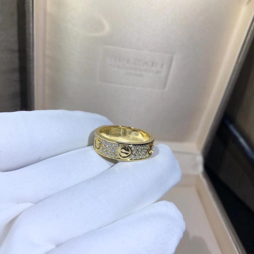 Кольцо Cartier Love, желтое золото, 0,61ct 4