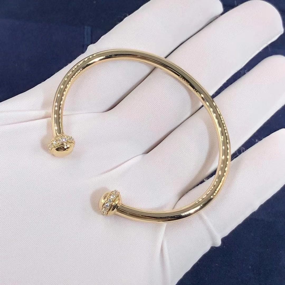 Браслет Piaget Possession Open Bangle широкий желтое золото, бриллианты 8