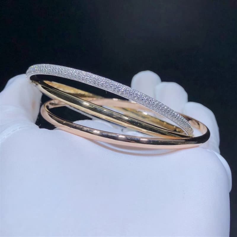 Браслет Cartier Trinity, 3,84ct 4
