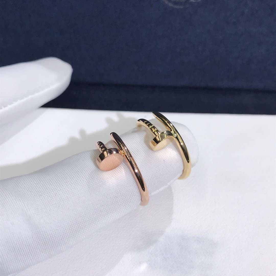 Кольца Cartier Juste Un Clou маленькая модель розовое, желтое золото 8