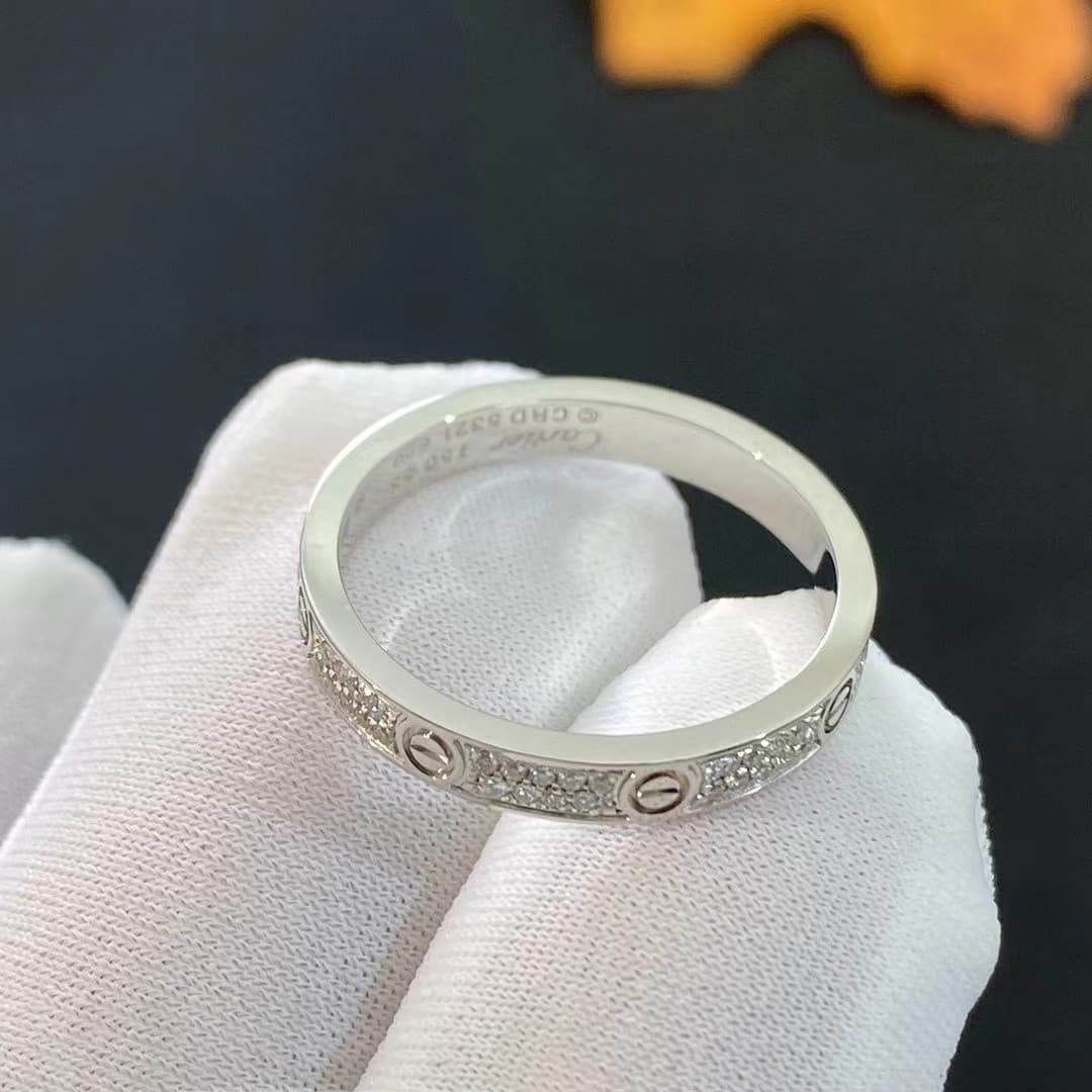 Кольцо Cartier Love, 0,1ct 3