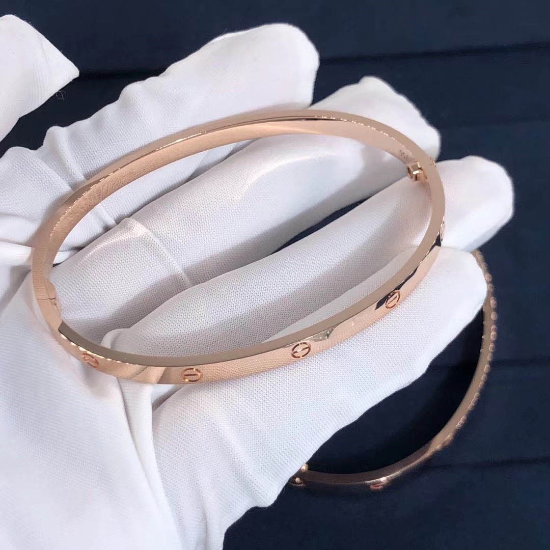 Браслет Cartier Love маленькая модель розовое золото 5