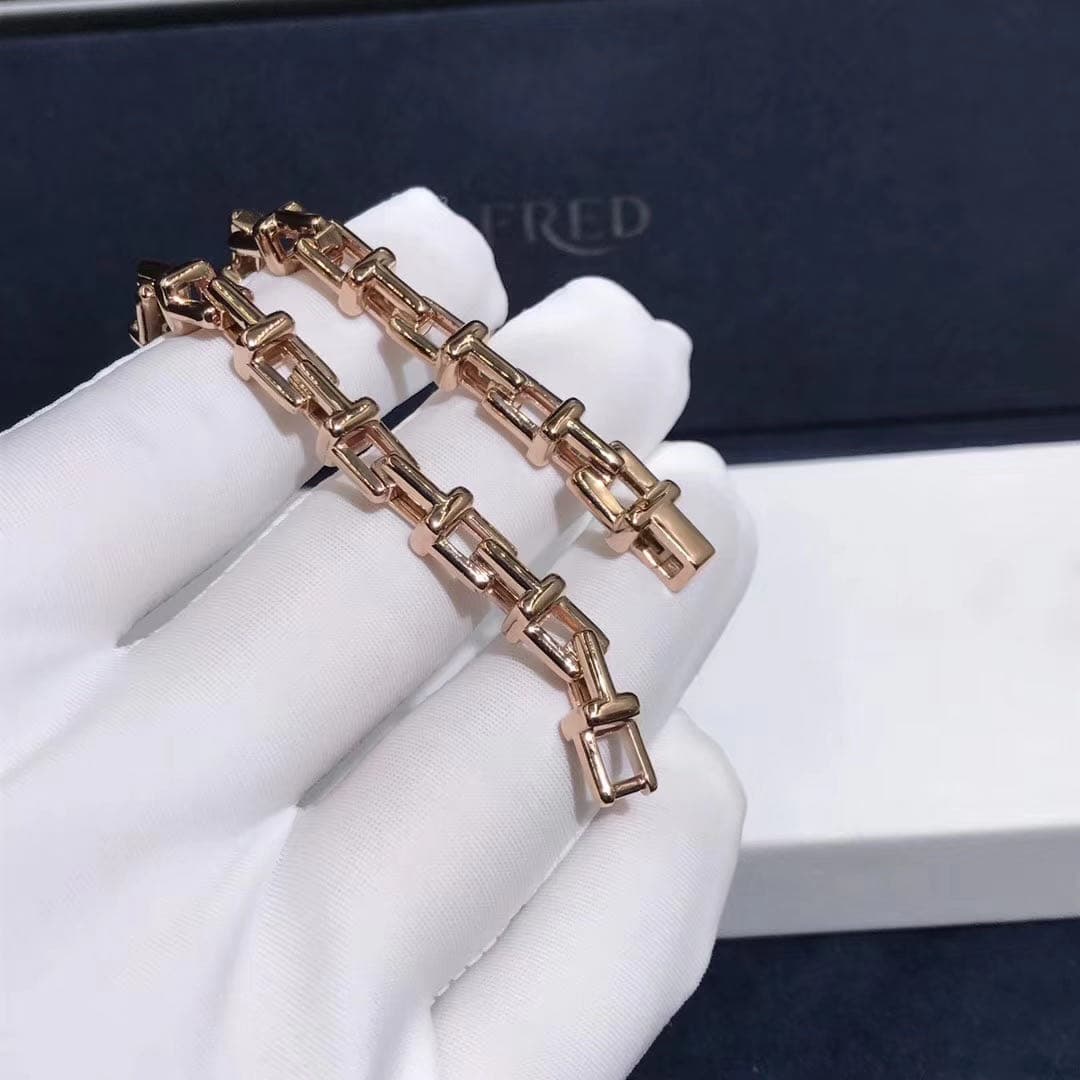 Браслет Tiffany с Т-образной цепочкой розовое золото 5