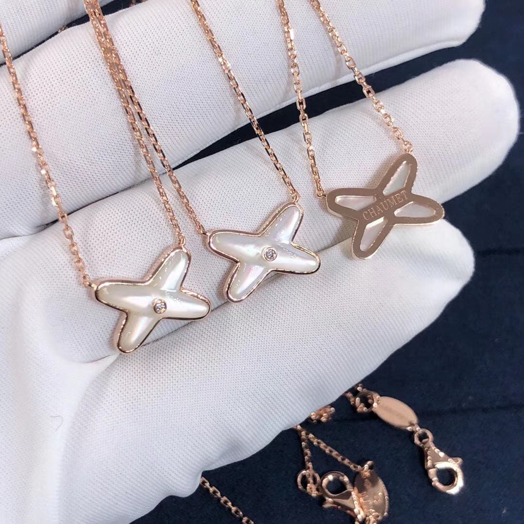 Подвеска Chaumet Jeux De Liens розовое золото, белый перламутр, бриллианты 6