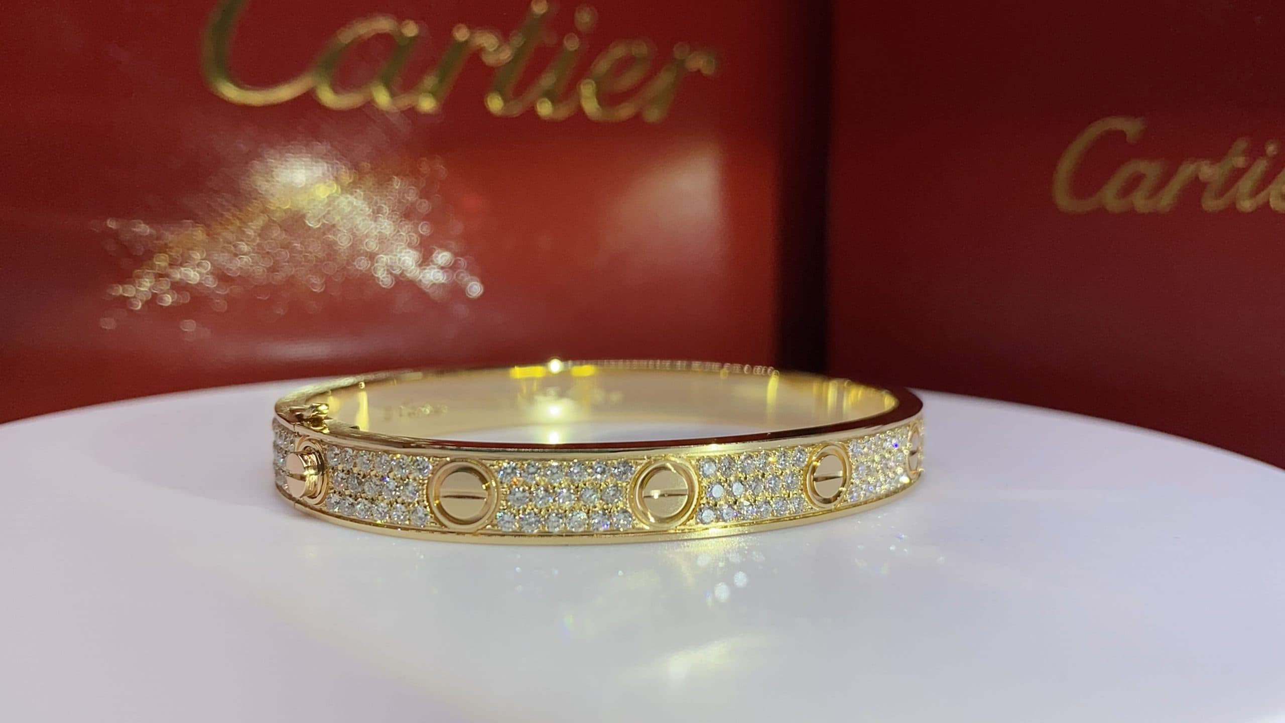Браслет Cartier Love, бриллианты 2,2ct 5