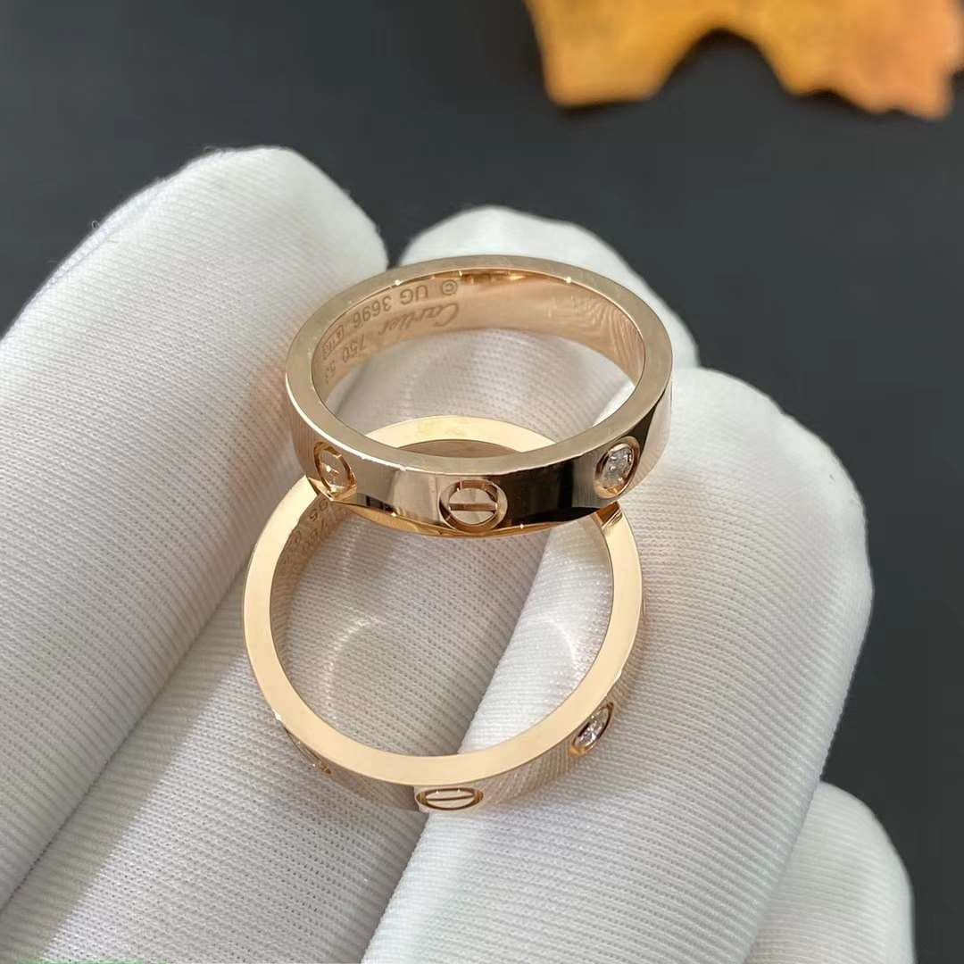 Обручальное кольцо Cartier Love, 0,02ct 3