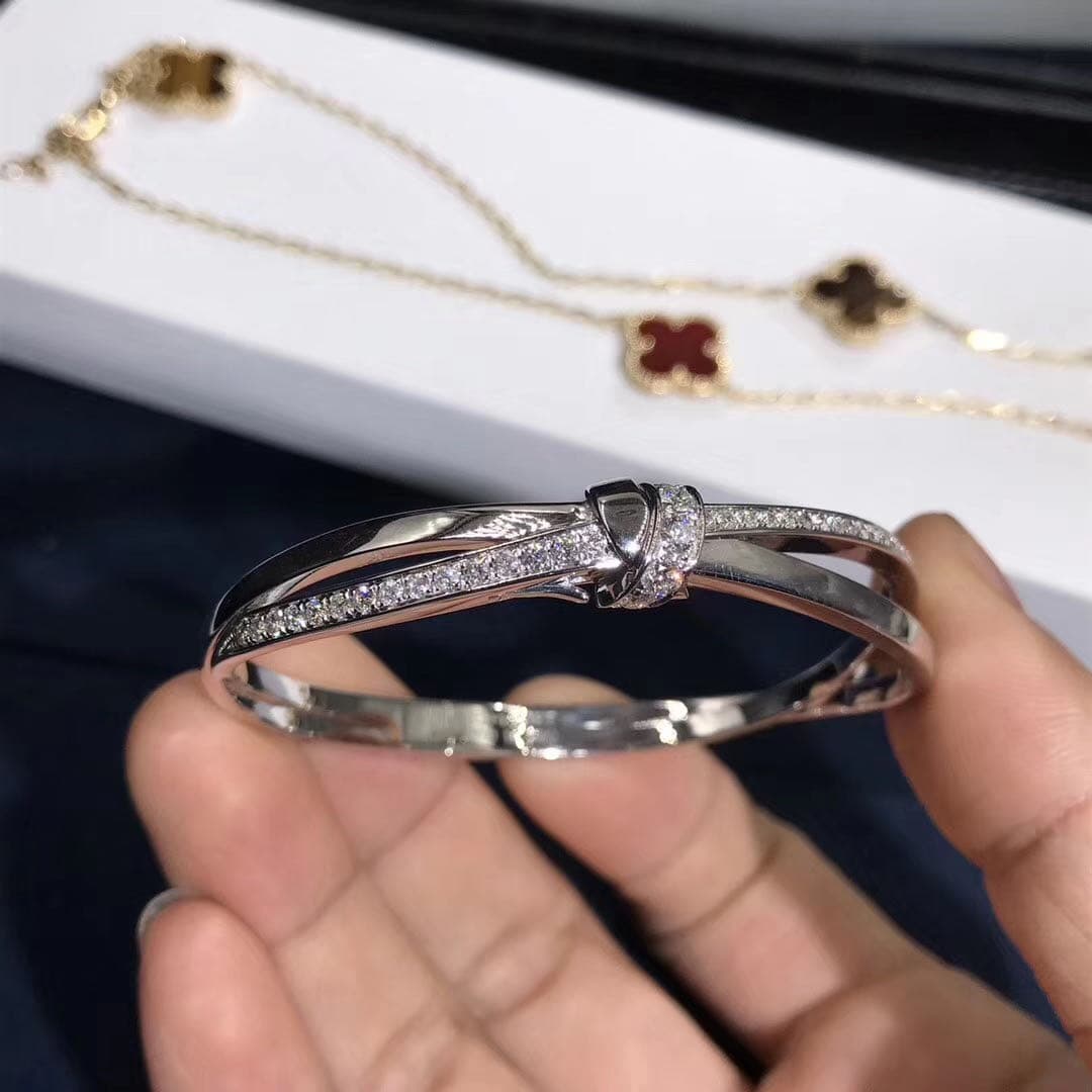 Браслет Chaumet Jeux De Liens Dimond белое золото, бриллианты 5
