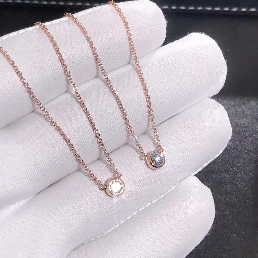 Подвеска Tiffany Elsa Peretti бриллианты, розовое золото 1