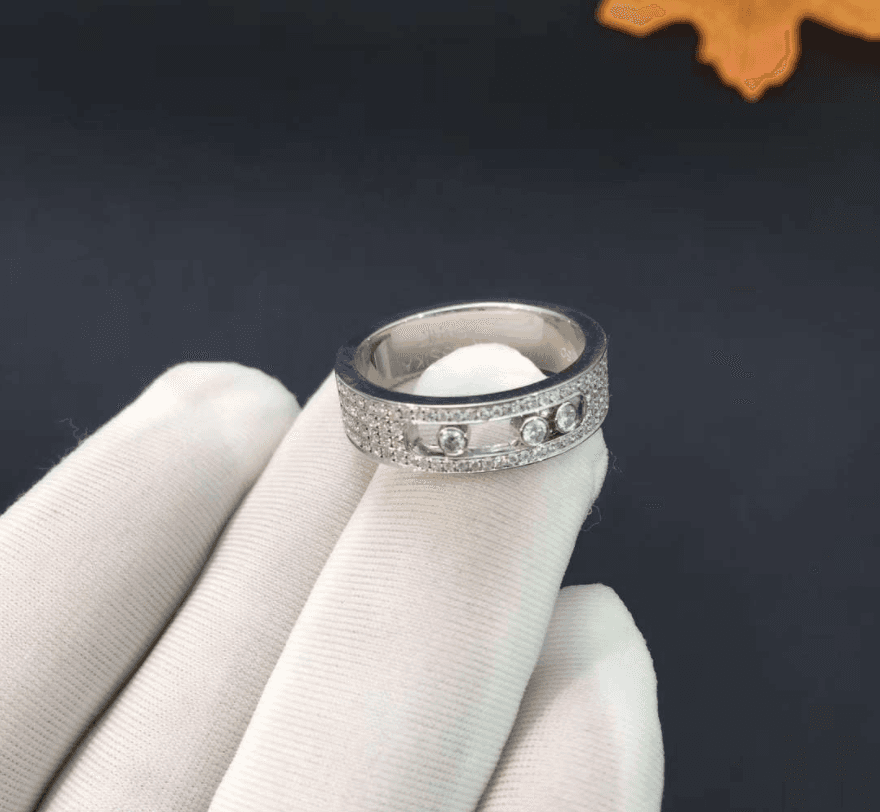 Кольцо Messika Move Joaillerie с бриллиантовым паве белое золото 3