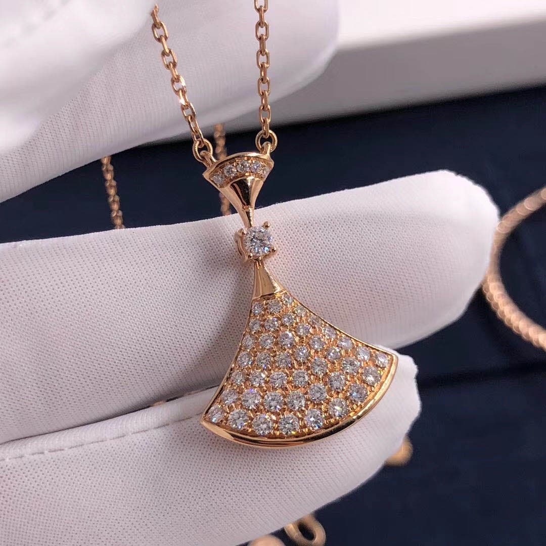 Колье Bulgari DIVAS’ DREAM бриллианты, желтое золото 4