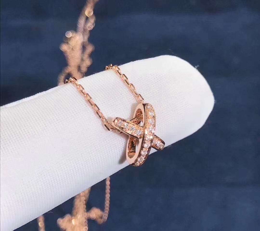 Подвеска Chaumet Premier Liens бриллианты, белое, желтое, розовое золото 6